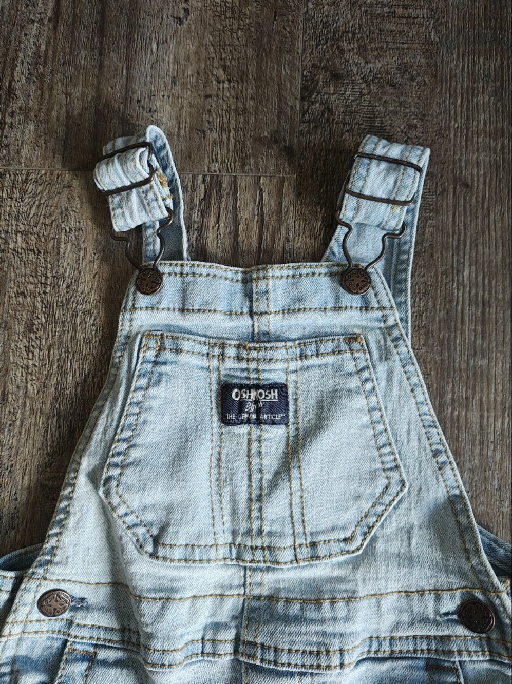 OshKosh B'gosh Light Blue Denim Overalls